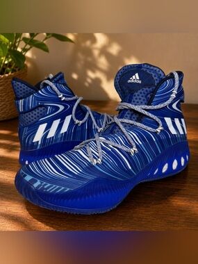 Adidas Crazy Explosive Boost Men’s 12.5 Blue Basketball Shoes B42419 NWOB